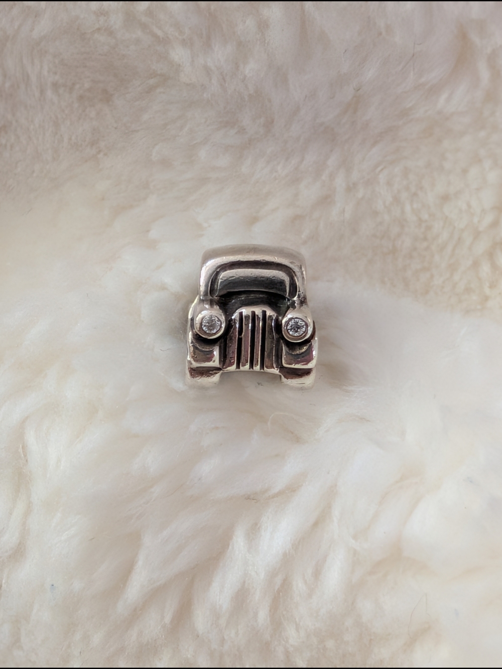 Authentic Pandora Retired Car Charm 790405PCZ Sterling Silver CZ Automobile Bead